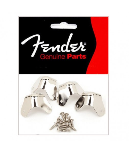 Fender Nickel AMP Amplifier Corners 3 Screw Mount 0991350000