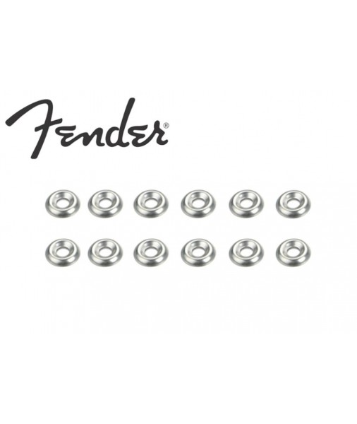 Fender Nickel Plated Cup Washers For Amp Back Panels, Pack of 12 - 0037215049