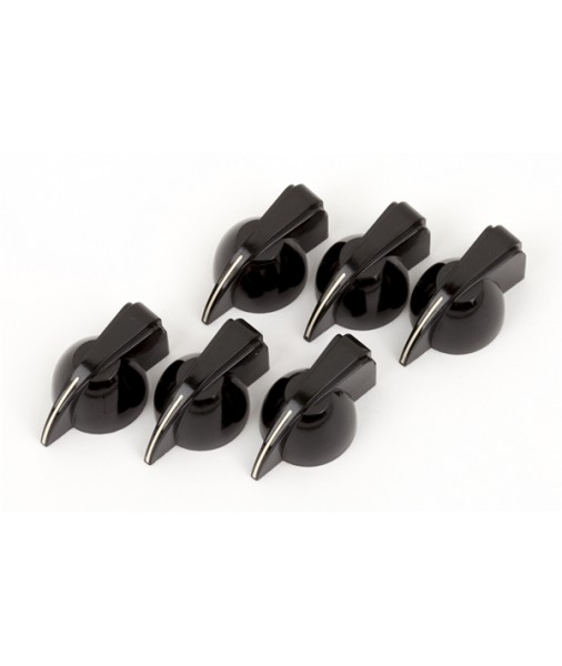 FENDER AMP KNOBS Black chicken head (6) 0990935000