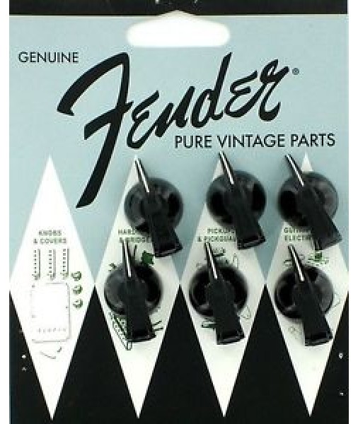 FENDER AMP KNOBS Black chicken head (6) 0990935000