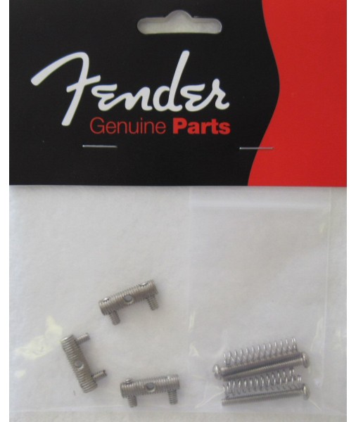Fender '59 Telecaster (Tele) Threaded Steel Bridge Saddles, Set of 3 0056038049