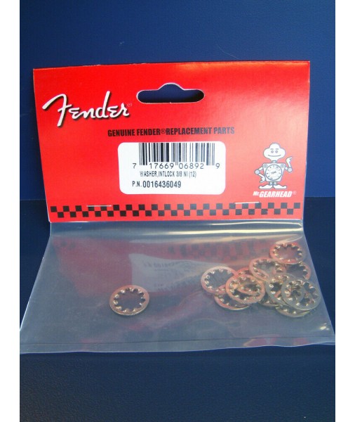 Fender Nickel Lock Washers 3/8 For Fender Pots & Jacks, 0016436049