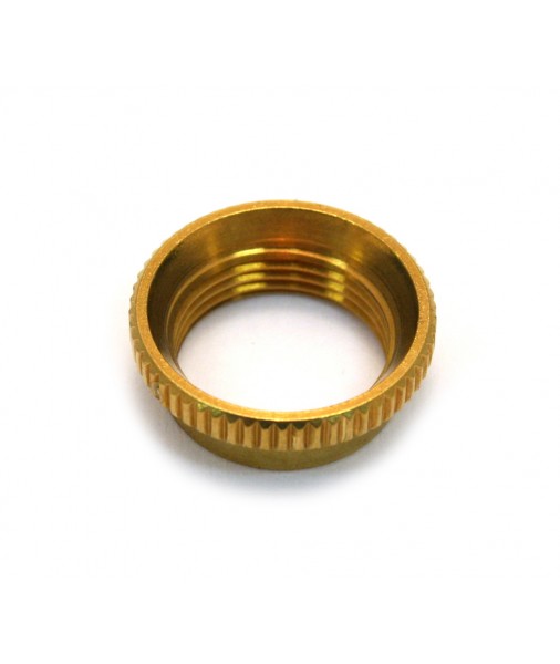 Gibson Deep Thread Round Nut, Gold, for Switchcraft Switches