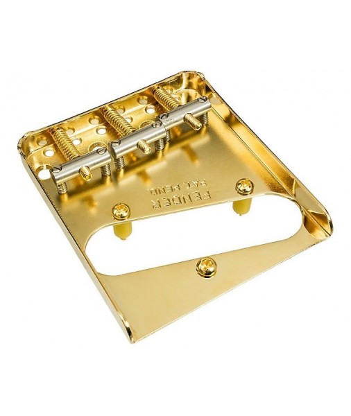 Fender Tele Vintage 3-Saddle Bridge Assembly, Gold 0990806200