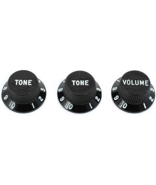 Black Fender Stratocaster Knobs set 0991365000