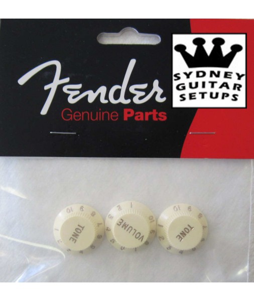 Aged Fender Stratocaster Knob set 0991369000