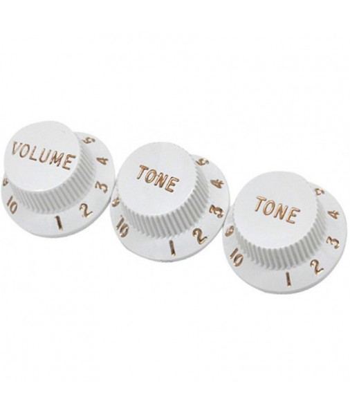 White Fender Stratocaster Knob set 0992035000