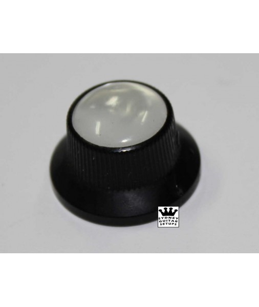 FENDER Japan Metal Knob Black with Pearl top 0998210000