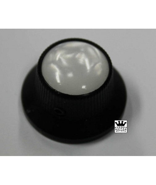 FENDER Japan Metal Knob Black with Pearl top 0998210000