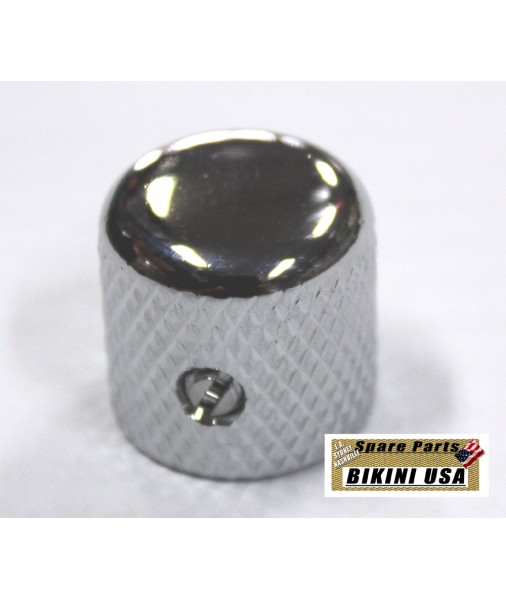 BIKINI Tele Domed Metal 1950's Knob Chrome USA SIZE CTS SOLD SHAFT