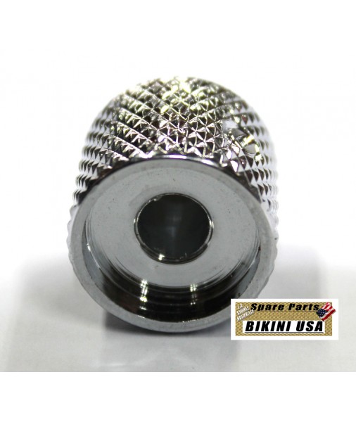 BIKINI Tele Domed Metal 1950's Knob Chrome USA SIZE CTS SOLD SHAFT