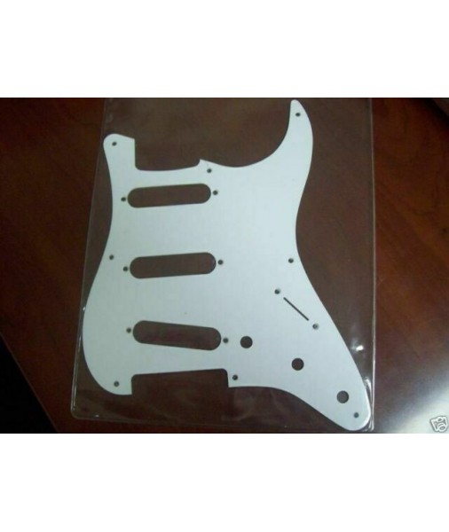 Fender Stratocaster Pickguard, '57 Strat , 8 Hole, White, Single Ply 0992017000