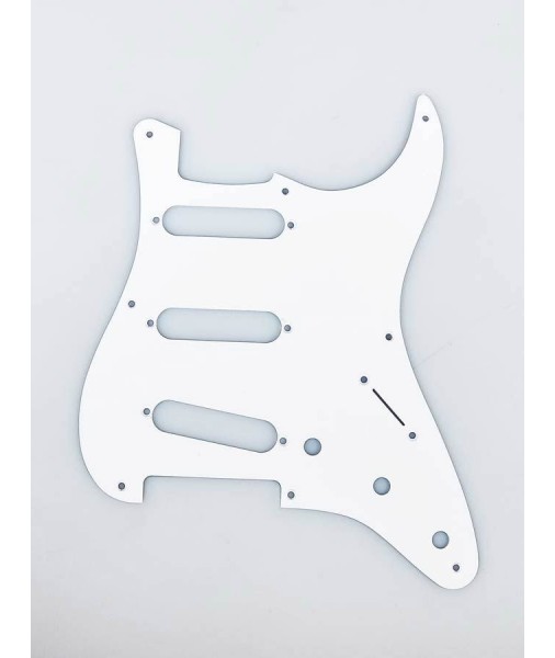 Fender Stratocaster Pickguard, '57 Strat , 8 Hole, White, Single Ply 0992017000
