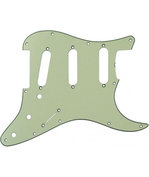 FENDER 62 STRAT 11 HOLE 3 PLY T-ROD NOTCH MINT GREEN USA 0991343000