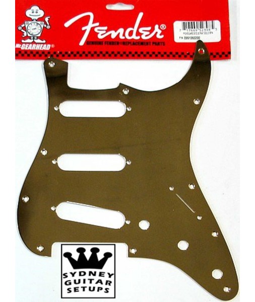 Gold-Plated Brass Fender Pickguard For Strat 0991360200