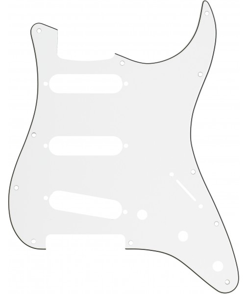 3-Ply SSH 11 Hole Pickguard Scratch Plate for Stratocaster Black 