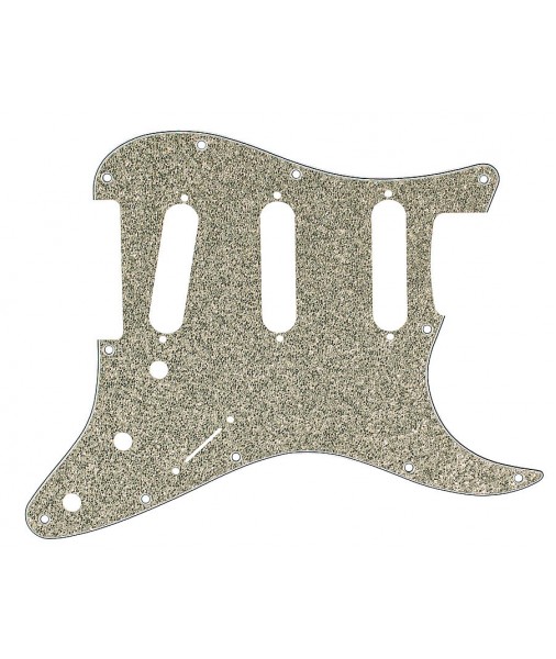 FENDER Strat pickguard Aged Glass Sparkle Gold SSS 0992173000