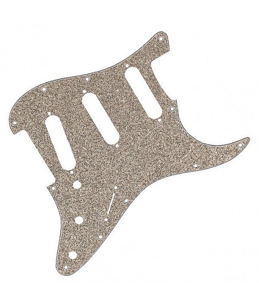 FENDER Strat pickguard Aged Glass Sparkle Gold SSS 0992173000