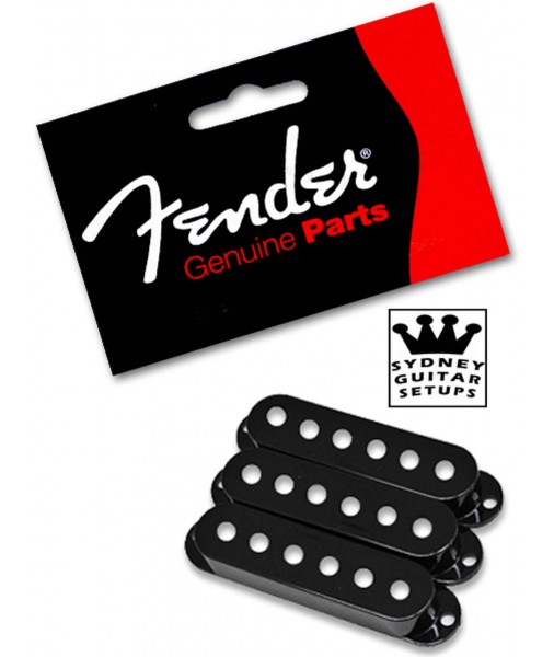 Black Stratocaster Pickup Covers Set 0991364000