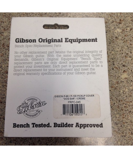 Gibson P-90 / P-100 Pickup "Dog Ear" Cover - Creme PRPC-045