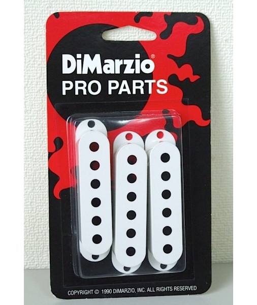 WHITE DiMarzio pickup cover set (3) single coil DM2001W