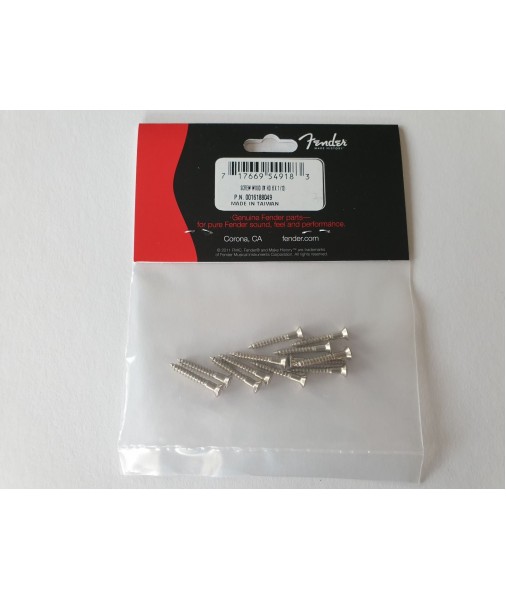 Pure Vintage Strap Button/Tele Bridge Mounting Screws, Nickel 0016188049