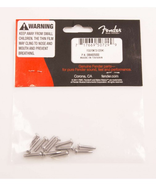 12 x Fender Pickup/Switch Screws 0994925000