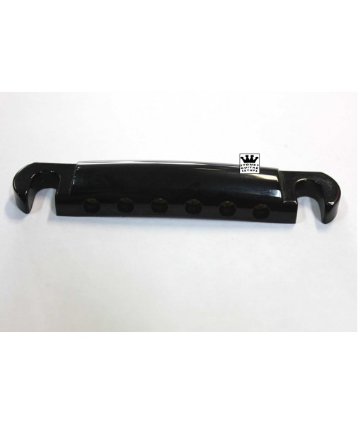 Gotoh Stop Tailpiece with USA Studs - Black TP0400-003