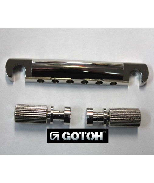 Gotoh Aluminium Stop Tailpiece - USA Studs - Nickel TP3406-001