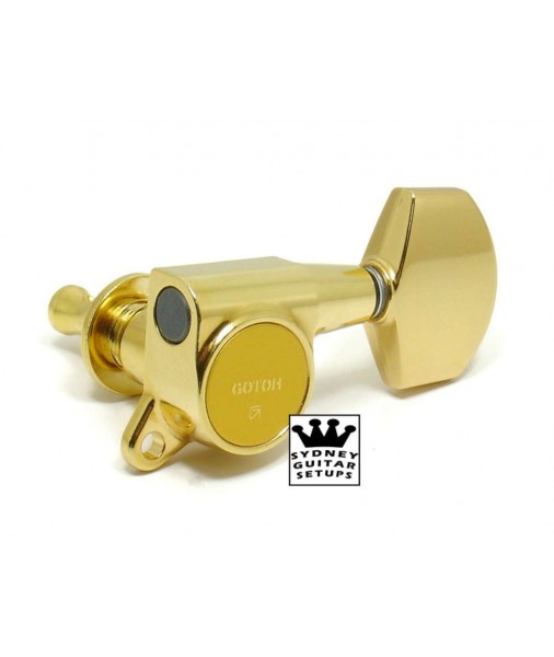 Gotoh SG381 Tuners 3 a side - Gold 45Deg off set SG381-302