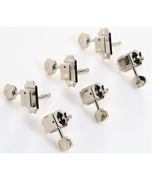 GROVER Deluxe vintage series 3 a side Kluson button 14:1 ratio nickel 133N