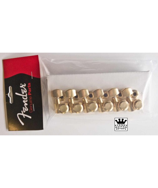 Fender 6 inline gold locking tuners 0990818200