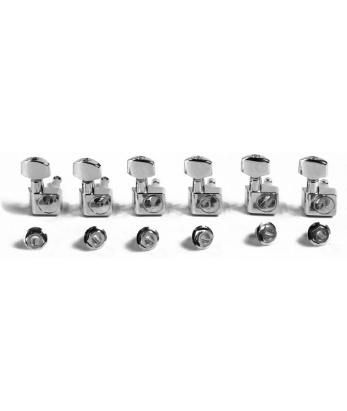 FENDER Tuning keys AM series chrome 6 in a row no screw 099082010