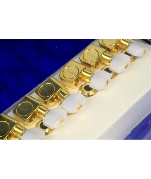 Fender XGE-1G Deluxe Gold Tuners White Pearl Buttons 0990846200