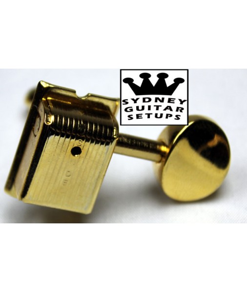 6 In a Line Kluson Tuners Gold SD9105MG