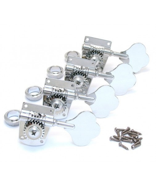 Fender Bass Tuners, Mexico Standard And Highway 1 Series, Chrome, Set of 4 0036400049